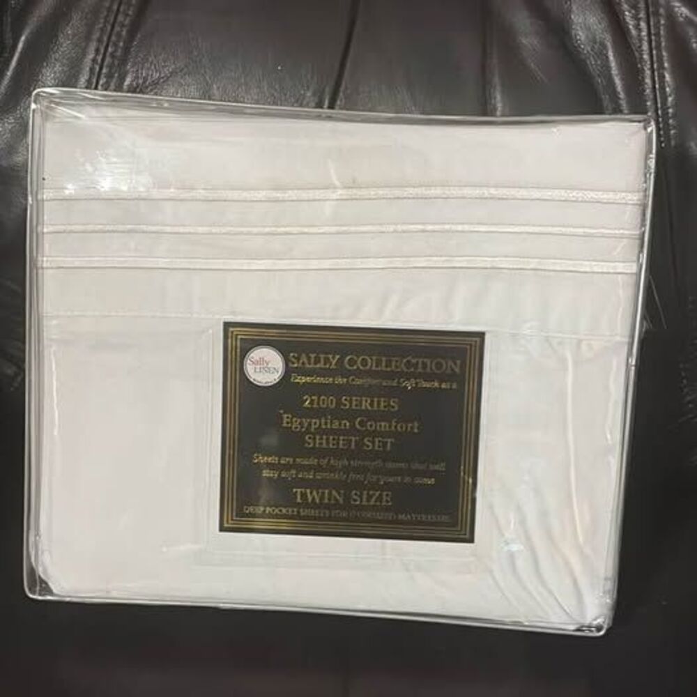 Sally Collection 2100 Series Egyptian Comfort Twin Sheet Set